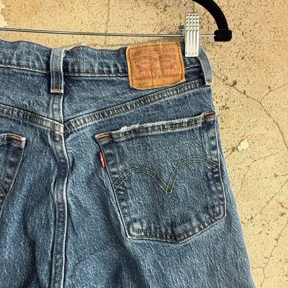 Levi's Denim - Levi’s 501 Button Fly Jeans W27 L32 High Rise Rigid Classic Blue Denim